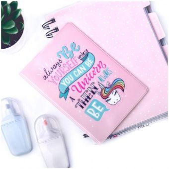 Обложка для паспорта MESHU "Be unicorn", ПВХ, 2 кармана