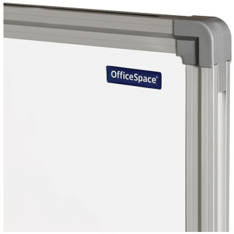 Доска магнитно-маркерная OfficeSpace, 90*60см, двустронняя, поворотная, мобильная, алюминиевый профиль