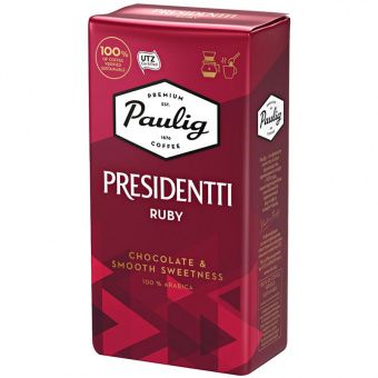Кофе молотый Paulig "Presidentti Ruby", вакуумный пакет, 250г