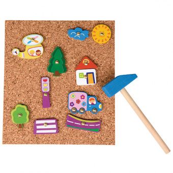 Игра развивающая Step Puzzle "Транспорт. Чудо-молоток", картонная коробка