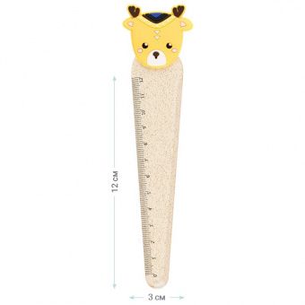Линейка с топпером 12см MESHU "Deer", европодвес