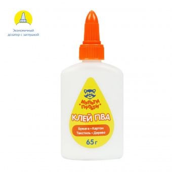 Клей ПВА Мульти-Пульти "Енот на Кубе", 65г, дисплей бокс