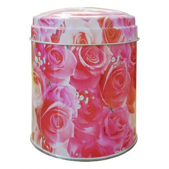 Чай РЧФ, черный, индийский, крупнолистовой, 100г, жестяная банка, розы