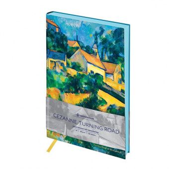Ежедневник недатир. А5, 136л, кожзам, Greenwich Line "Vision. Cezanne. Turning Road", тон. блок, цв. срез