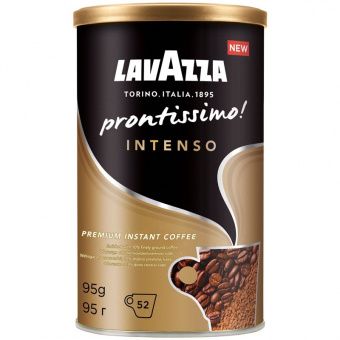 Кофе растворимый Lavazza "Prontissimo Intenso", железная банка, 95г